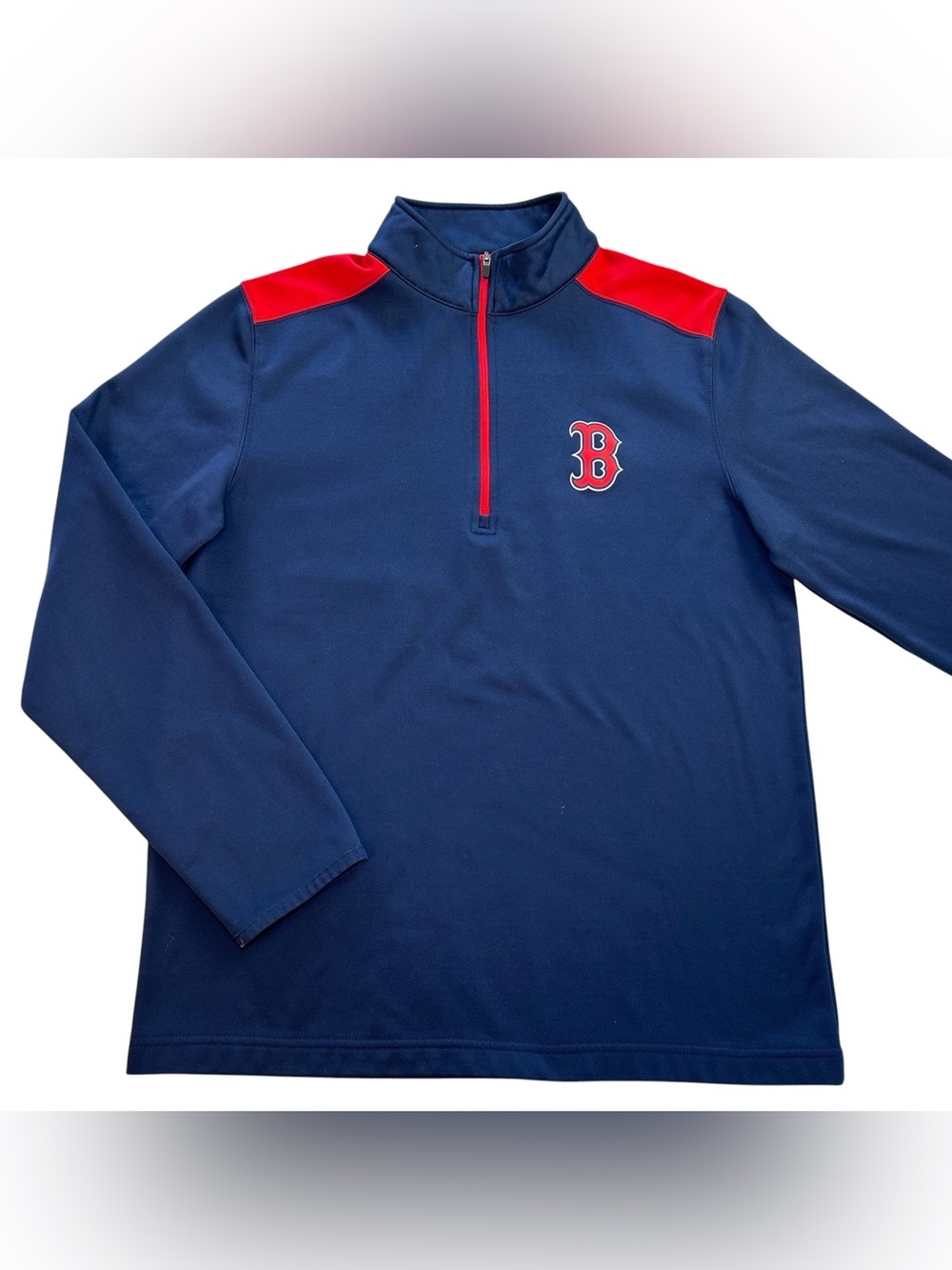 Boston Red Sox Lightweight Pullover 1/4 Zip Men’s M MLB Genuine Merchandise Blue